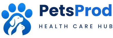 PetsProd Health Care Hub logo with dog and cat paw icon