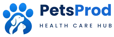 PetsProd Health Care Hub logo with dog and cat paw icon